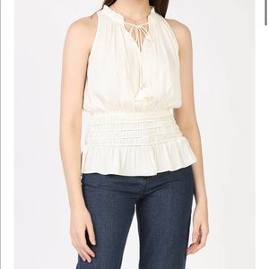 Current Air Smocked waist sleeveless blouse